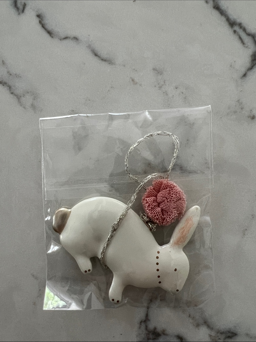 White Maileg Bunny Ornament - Picture 2 of 3